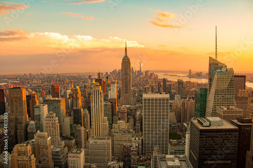 Zdjęcie XXL Panoramę Nowego Jorku, Lower Manhattan
