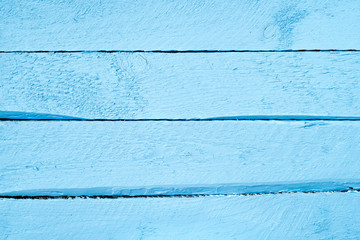 Wall Mural - Blue wood planks background