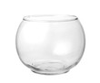 Empty fish bowl isolated on a white background