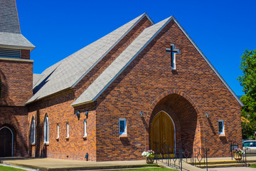 Entrance To Brick Church