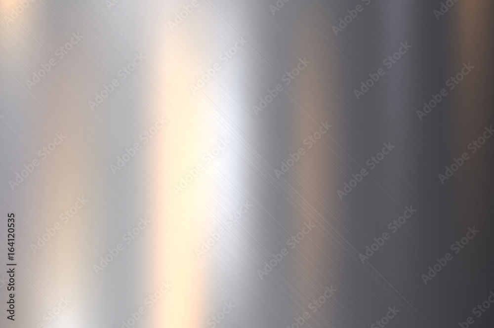 Metal, stainless steel texture background with reflection - obrazy, fototapety, plakaty 