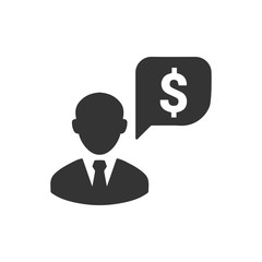 Wall Mural - Financial Advisor Icon