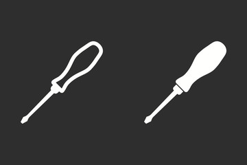 Wall Mural - Screwdriver - vector icon.