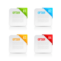 Sticker - Option numbered cards template