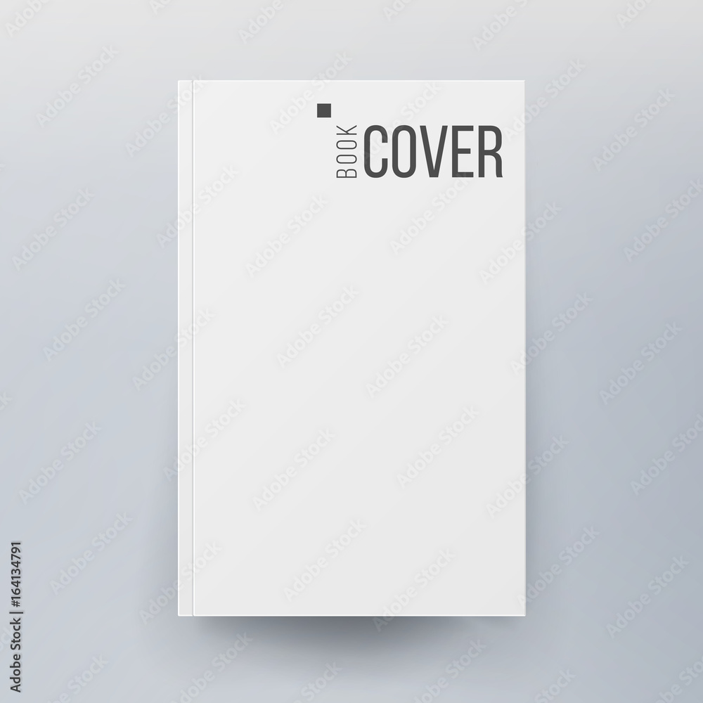 Blank Cover Book Vector. Realistic Illustration Isolated. Empty White ...