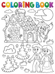 Sticker - Coloring book Hansel and Gretel 1