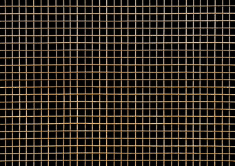 metal grid on a black background