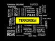 © domoskanonos - TERRORISM - CALM - image with words associated with the topic EXTREMISM, word, image, illustration