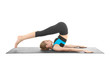 © Africa Studio - Young beautiful woman practicing yoga pose on white background