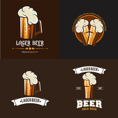 Wall Mural - beer vector set