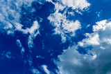 Fototapeta Sypialnia - White cloud with Blue sky