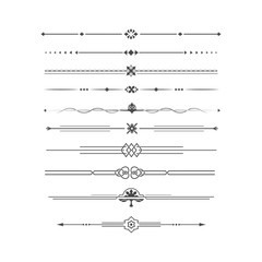 Sticker - Dividing lines set