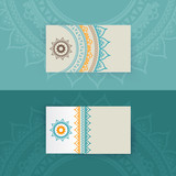 Fototapeta Boho - Abstract blank name card template for business artwork