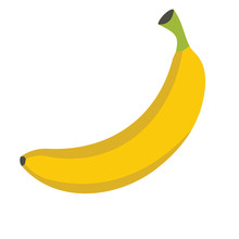 Banana Design Juicy Fresh Fruit Icon Vector Template. Raw Banana. Eco Bio Health Food