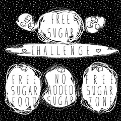 free sugar label set