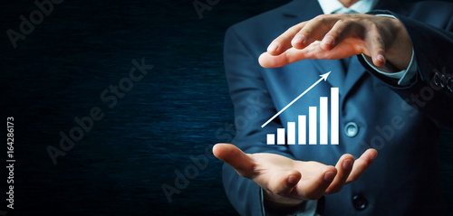 Fotografía Financial growth chart.Investment concept.