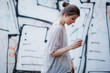 © Amelia Fox - Beautiful tender woman on the city walk at sunset time
