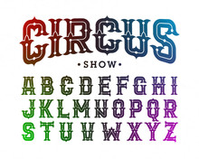 Circus Style Vintage Font