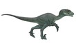velociraptor running pose 3d rendering