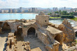 Sidon's Sea Castle built by the crusaders  in the port city of Sidon, Lebanon.
