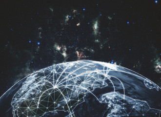 Poster - Global network background