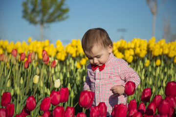 happy children at nature