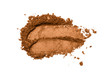 Eye shadow crushed powder smudged isolated