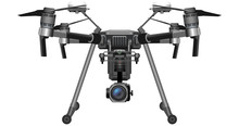 Drones: Fully Editable Vector Illustration Of A Professional Drone With A High Definition Camera