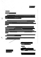 Wall Mural - Redacted letter with photocopy marks