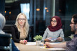© Myvisuals - Colleagues working overtime in their office. Working a night shift in the office.