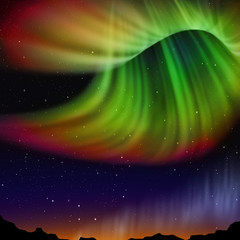 Wall Mural - abstract aurora