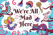 Print With Characters From Alice In Wonderland