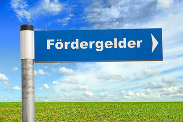 Wall Mural - Schild 161 - Fördergelder