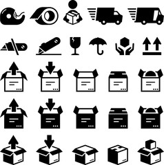 Sticker - Box Icons - Black Series