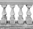 Baluster spindle (balaustrade) isolated over white
