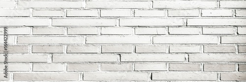 Brick wall texture. White brick wall background. White brick wall for interio...