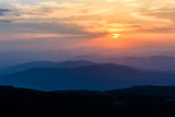 Fototapeta Góry - Beautiful sunset at Vitosha national park, Bulgaria