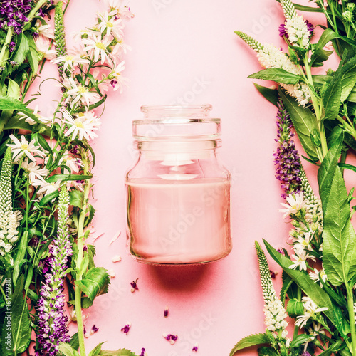 Fotografía Natural herbal skin care cosmetic concept