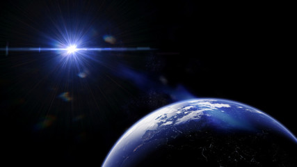 Wall Mural - view on planet earth