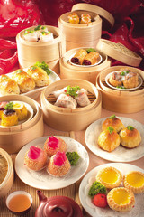 Wall Mural - Chinese cuisine dim sum group