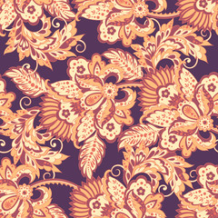  vintage floral seamless pattern
