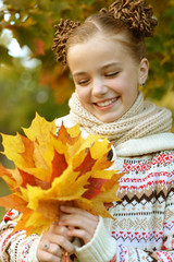 Wall Mural - portrait of pretty little girl