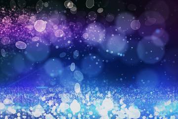 Poster - Blue bokeh background