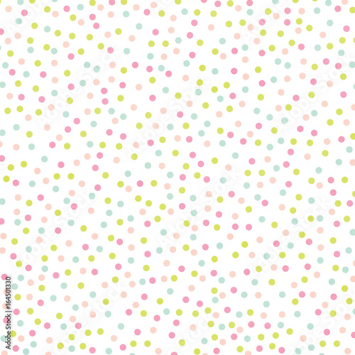 Plakat Pastelowe Rainbow polka dot streszczenie tekstura tło akwarela