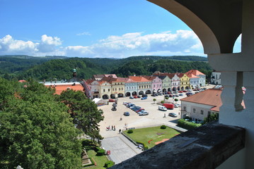 Sticker - Widok na Nowe Miasto nad Metują