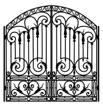 Forged Iron Gate