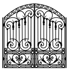 Wall Mural - Forged iron gate