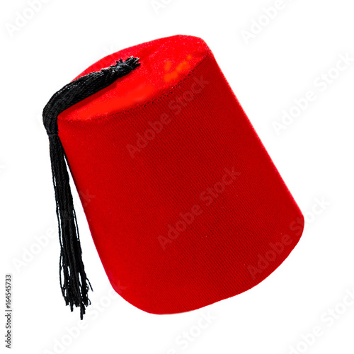 Fotografía Traditional Turkish hat called fez isolated on white background.