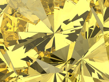 Yellow Diamond Texture Background Texture 3d