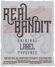 Real Bandit Typeface Poster